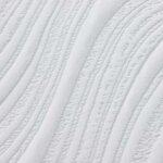 vidaXL Matelas Blanc  Gris 200 x 200 cm Mousse