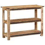 vidaXL Table console 100x35x75 cm bois de manguier massif