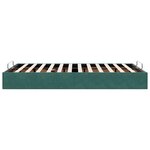 vidaXL Cadre de lit ottoman sans matelas vert foncé 120x190 cm velours
