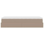 VidaXL Cadre de lit ottoman et matelas cappuccino 90x190 cm similicuir