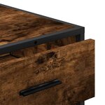 vidaXL Commode chêne fumé 70x41x70 cm bois d'ingénierie