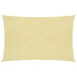 vidaXL Voile d'ombrage 160 g/m² Beige 3 5x5 m PEHD