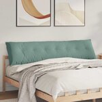vidaXL Coussin de Dos Vert Mer 200 x 50 cm Tissu en velours côtelé