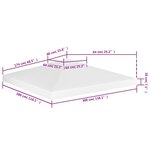 vidaXL Toile de toit de belvédère 2 niveaux 310 g/m² 3x3 m Blanc
