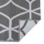 vidaXL Tapis d'extérieur 'ARAKIL'Gris 250x250 cm PP