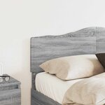 vidaXL Tête de lit Gris Sonoma 140 cm Bois d'ingénierie