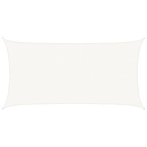vidaXL Voile d'ombrage 160 g/m² Blanc 2 5x5 m PEHD