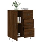 vidaXL Buffet chêne marron 69 5x34x90 cm bois d'ingénierie
