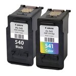 Pack de 2 cartouches d'encre authentiques Canon 540/541 Noir et couleurs - programme SECOND