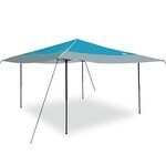 vidaXL Tente à abri Bleu 400 x 400 x 227 / 236 / 245 cm Tissu Oxford