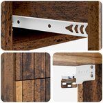 vidaXL Cabinet de chevet mural Bois ancien 33 x 34 5 x 43 cm