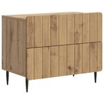 vidaXL Cabinet de chevet Chêne artisanal 62 x 34 5 x 49 5 cm