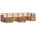 vidaXL Ensemble de canapés d'extérieur 8 pc Naturel