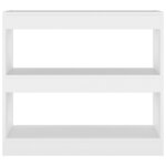 vidaXL Bibliothèque/Séparateur de pièce Blanc 80x30x72 cm