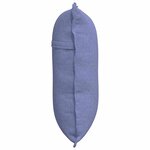 vidaXL Coussin de Dos Bleu denim 60 x 19 x 50 cm tissu