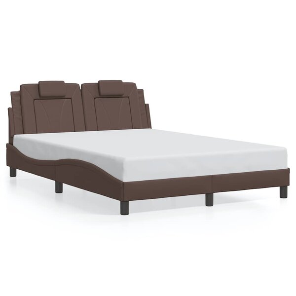 vidaXL Cadre de lit Viana sans matelas marron 120x200 cm similicuir