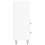 vidaXL Buffet blanc 34 5x34x90 cm bois d'ingénierie