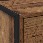 vidaXL Table de chevet avec tiroir 2 Pièces Bois Ancien 50 x 39 5 x 50 cm