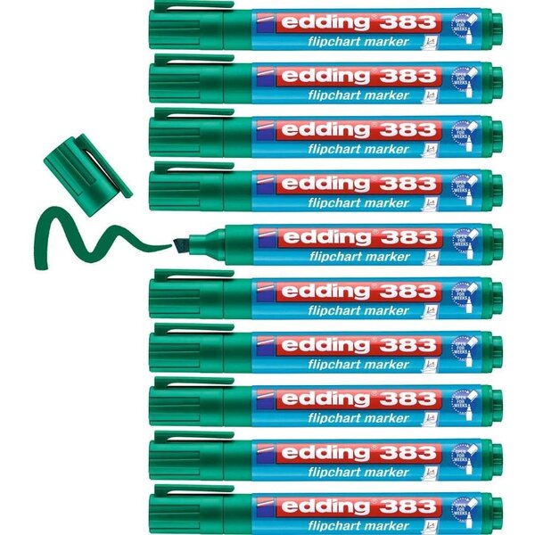 Marqueur pour chevalets 383 vert 1-5 mm x 10 EDDING