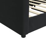 vidaXL Lit de repos sans matelas noir 90x190 cm velours