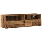 Meubles TV vidaXL 2 Pièces Bois Vieilli 100x30x30 cm Bois d'Ingénierie