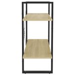 vidaXL Bibliothèque à 2 niveaux chêne sonoma bois d'ingénierie