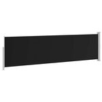 vidaXL Auvent latéral rétractable de patio 140x500 cm Noir