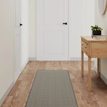 vidaXL Tapis de couloir aspect sisal argenté 50x150 cm