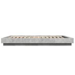 vidaXL Cadre de lit gris béton 120x190 cm bois d'ingénierie
