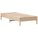 vidaXL Cadre de lit sans matelas 90x200 cm bois de pin massif