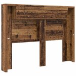 vidaXL Tête de lit Bois ancien 140 x 17 x 104 5 cm Bois d'ingénierie
