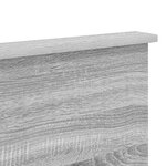 vidaXL Tête de lit Gris Sonoma 140 cm Bois d'ingénierie