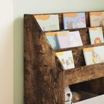 vidaXL Bibliothèque pour enfants Chêne fumé 72 5 x 29 5 x 69 cm