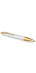 PARKER IM PREMIUM Stylo bille  Perle  recharge bleue pointe moyenne  Coffret cadeau