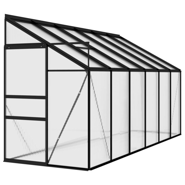 vidaXL Serre Anthracite Aluminium 7 44 m³