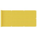 vidaXL Écran de balcon Jaune 75x500 cm PEHD
