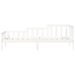 vidaXL Lit de jour sans matelas blanc 80x200 cm bois de pin massif