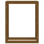 vidaXL Support de bois de chauffage Marron miel 80x25x100cm Pin massif