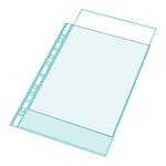 Sachet De 20 Pochettes Perforées Pour Classeur Exactive - Polypropylène Lisse 5 5/100e - Cristal - X 5 - Exacompta