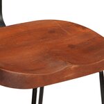 vidaXL Tabourets de bar lot de 2 49x43x88 cm bois de manguier massif