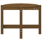 vidaXL Table basse Marron miel 118x63x45 cm Bois massif de pin