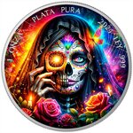 Pièce de monnaie en Argent g 31.1 (1 oz) Millésime 2024 DIA DE LOS MUERTOS