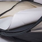 DERYAN Matelas pour berceau 3D Welcool Toddler Luxe Blanc