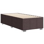 vidaXL Cadre de lit sans matelas marron foncé 90x190 cm tissu