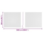 vidaXL Filet Anti-insectes Blanc 2 x 50 m HDPE