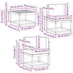 vidaXL Ensemble de canapés d'extérieur 9 Pièces Blanc et anthracite