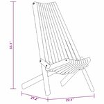 vidaXL Chaises de jardin pliantes - 2 pièces en acacia massif