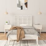 vidaXL Tête de lit murale Blanc 106x3x63 cm Bois massif de pin