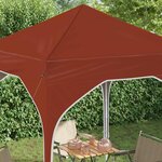 vidaXL Tente de fête pop-up 194 x 194 x 245 cm Terre cuite