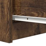 vidaXL Buffet avec tiroirs chêne fumé 37 5x35x99 cm bois d'ingénierie